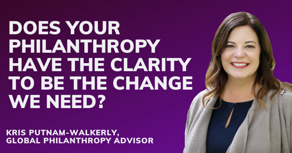philanthropy needs clarity to be effective