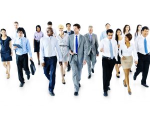Diverse Business People Moving Forward Concept